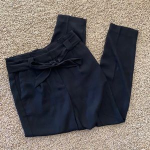 Express Black Tie-Waist Dress Pants (SIZE 4)